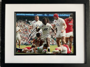 Marland Yarde signed and framed 12x8” England photo