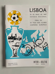 Bertie Auld signed European Cup Final programme