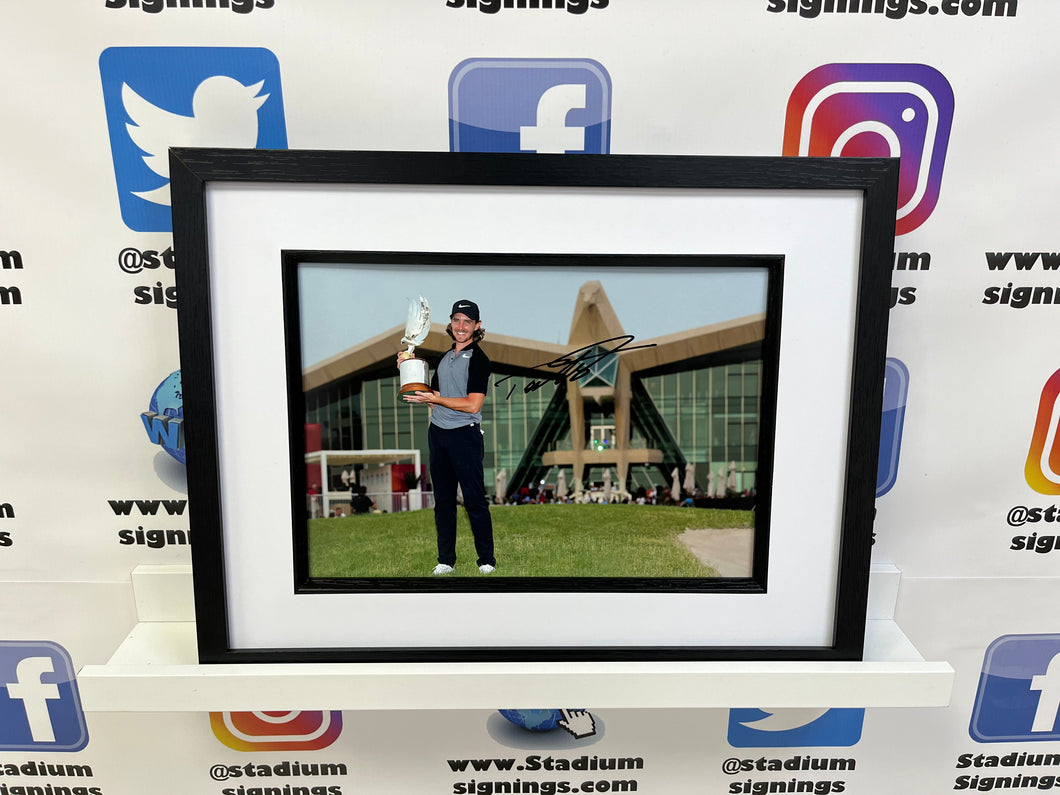 Tommy Fleetwood signed and framed 12x8” photo