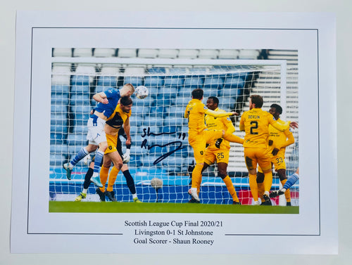 Shaun Rooney signed 16x12” St Johnstone photo