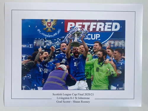 Shaun Rooney signed 16x12” St Johnstone photo