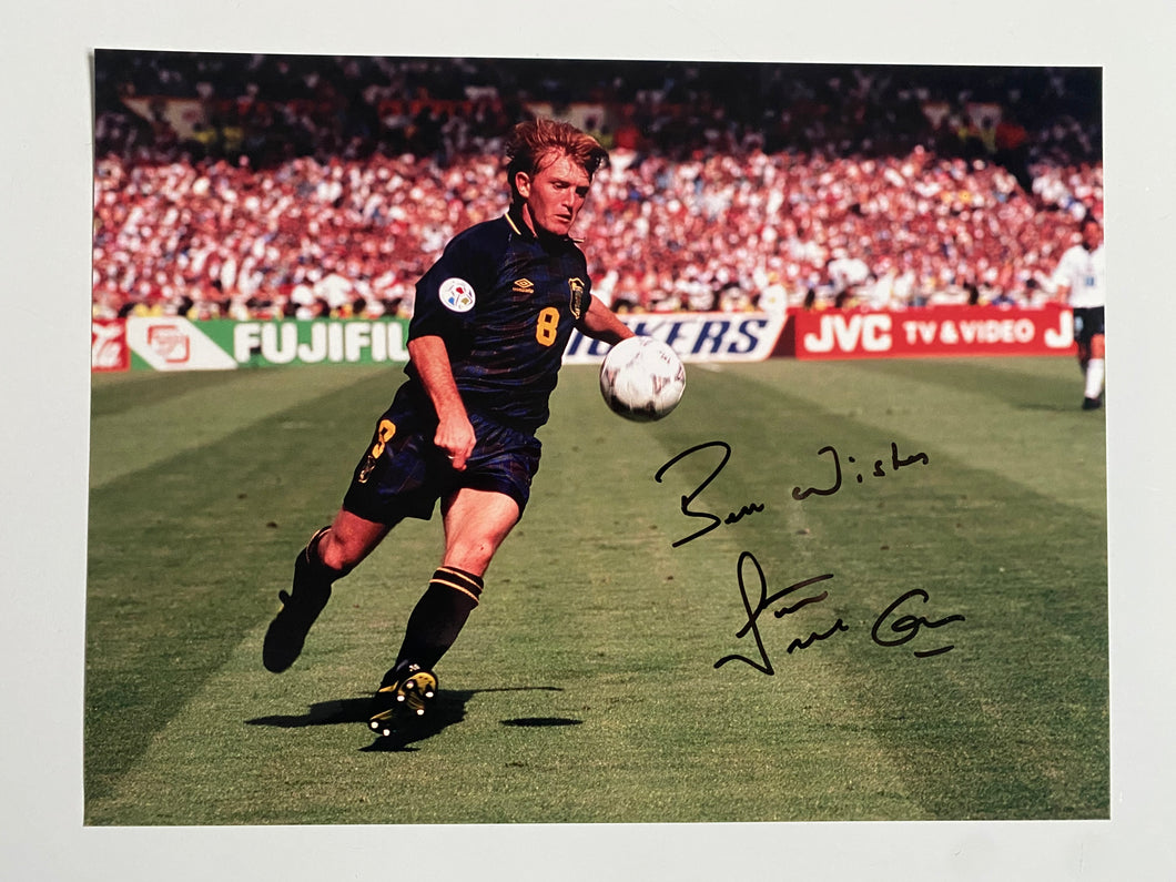 Stuart McCall signed 16x12” Scotland photo