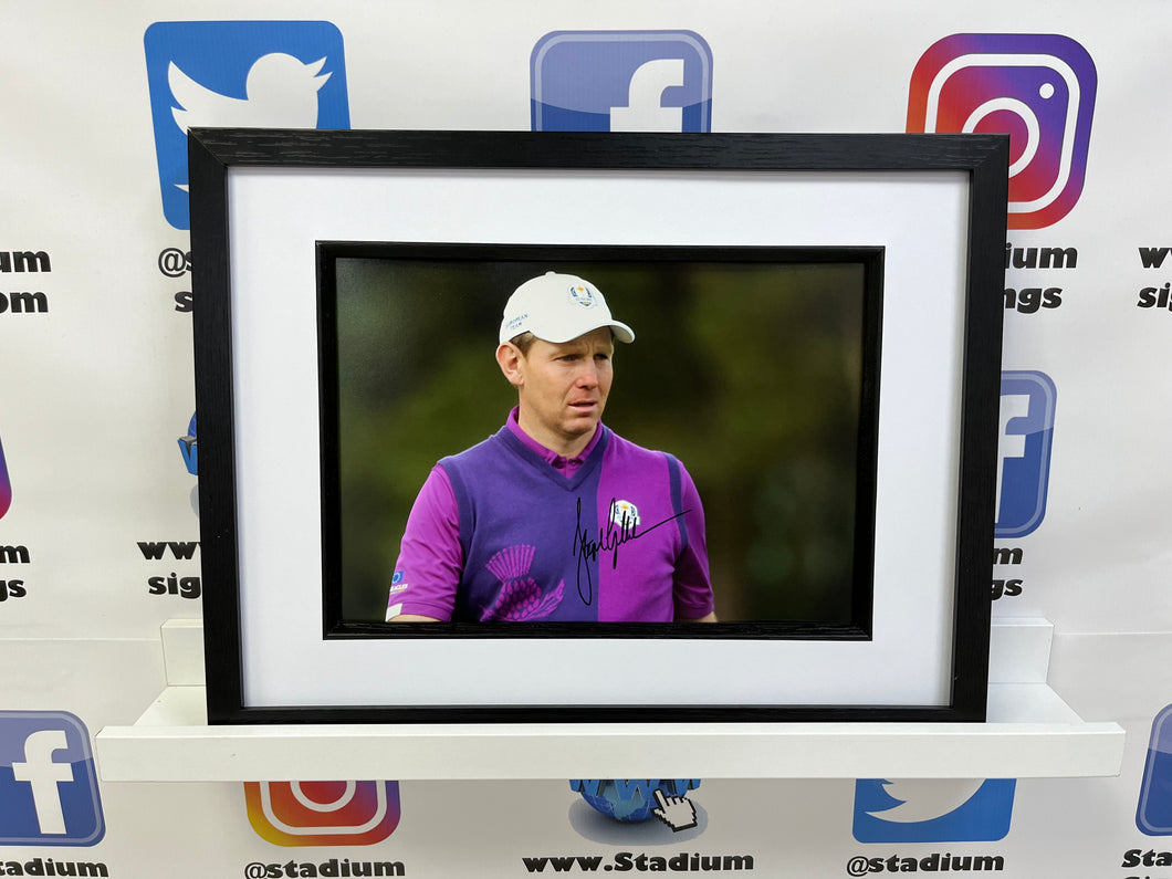 Stephen Gallacher signed and framed 12x8” Ryder Cup photo