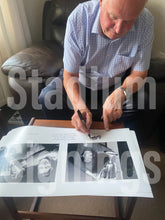 Load image into Gallery viewer, Willie Johnston &amp; Colin Stein signed 24x12” Rangers photo