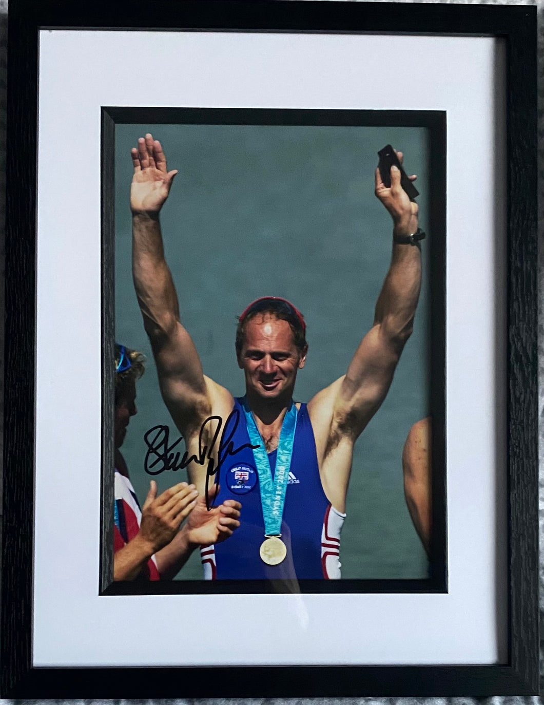 Steve Redgrave signed and framed 12x8” photo