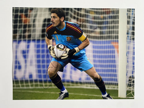 Iker Casillas signed 16x12” Spain photo