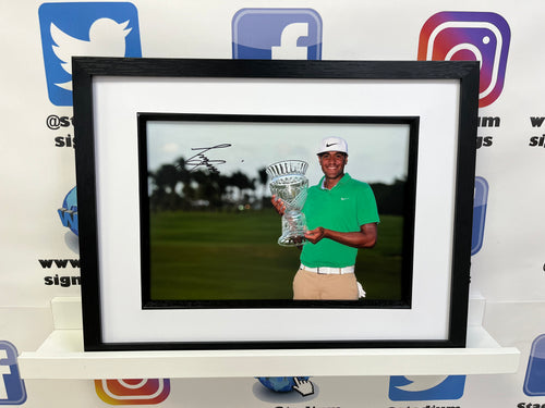 Tony Finau signed and framed 12x8” photo