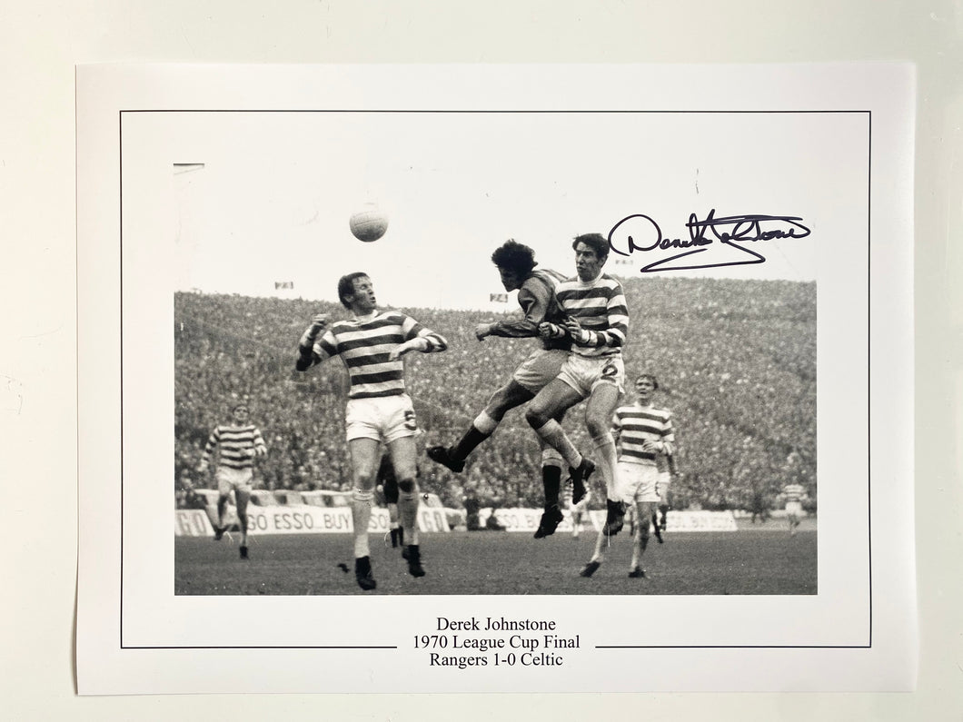 Derek Johnstone signed 16x12” photo