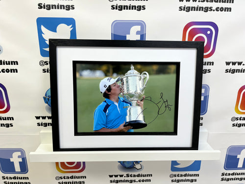 Jason Dufner signed and framed 12x8” photo