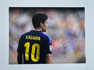 Shinji Kagawa signed 16x12” Japan photo