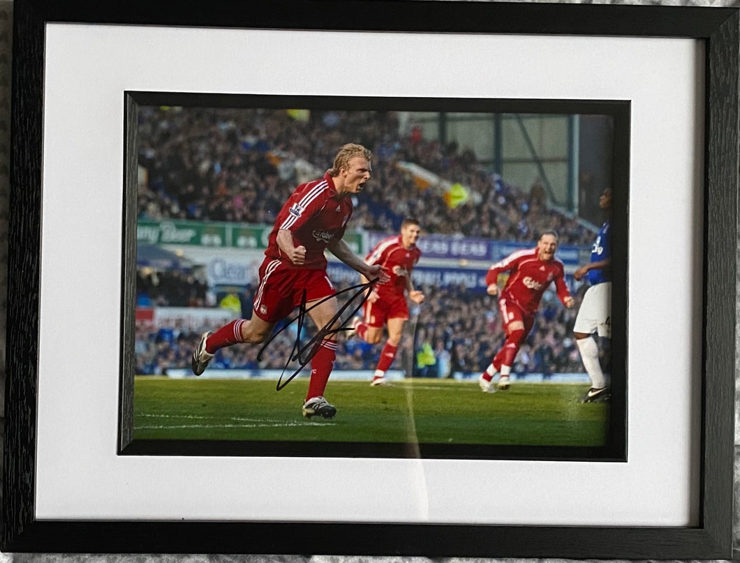 Dirk Kuyt signed and framed 12x8” photo