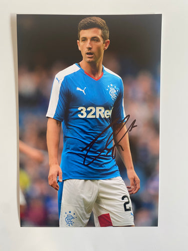 Jason Holt signed 12x8” Rangers photo