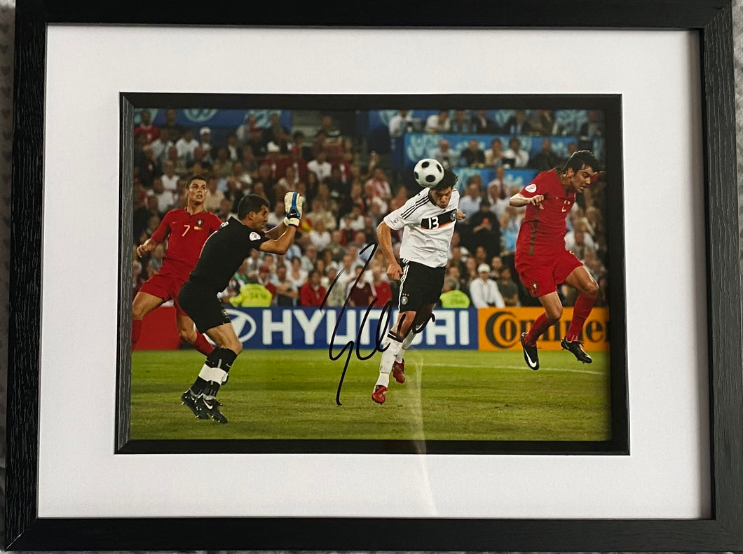 Michael Ballack signed and framed 12x8” photo