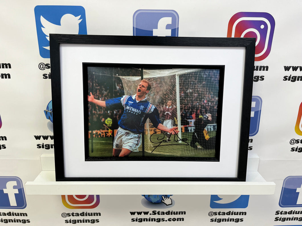 Gordon Durie signed and framed 12x8” Rangers photo