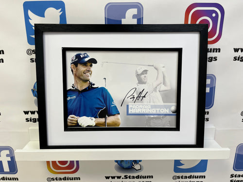 Padraig Harrington signed and framed 12x8” photo