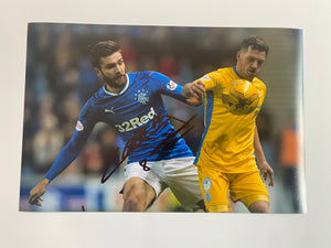 Jon Toral signed 12x8” Rangers photo