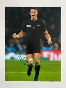 Dan Carter signed 16x12” New Zealand photo