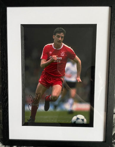 John Aldridge signed and framed 12x8” photo