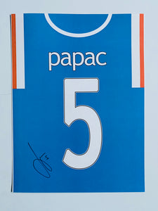 Sasa Papac signed A3 photo