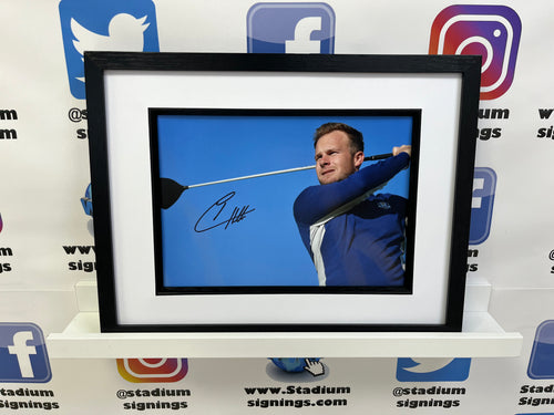 Tyrell Hatton signed and framed 12x8” Ryder Cup photo