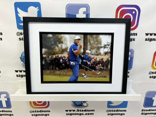 Thorbjorn Olesen signed and framed 12x8” Ryder Cup photo