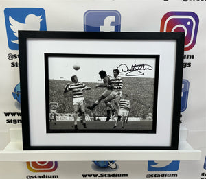 Derek Johnstone signed and framed 12x8” photo