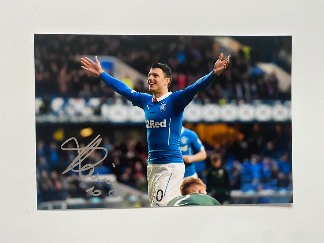 Harris Vuckic signed 12x8” Rangers photo