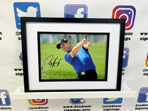 Padraig Harrington signed and framed 12x8” photo