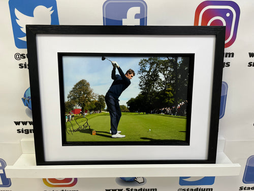 Thomas Pieters signed and framed 12x8” Ryder Cup photo