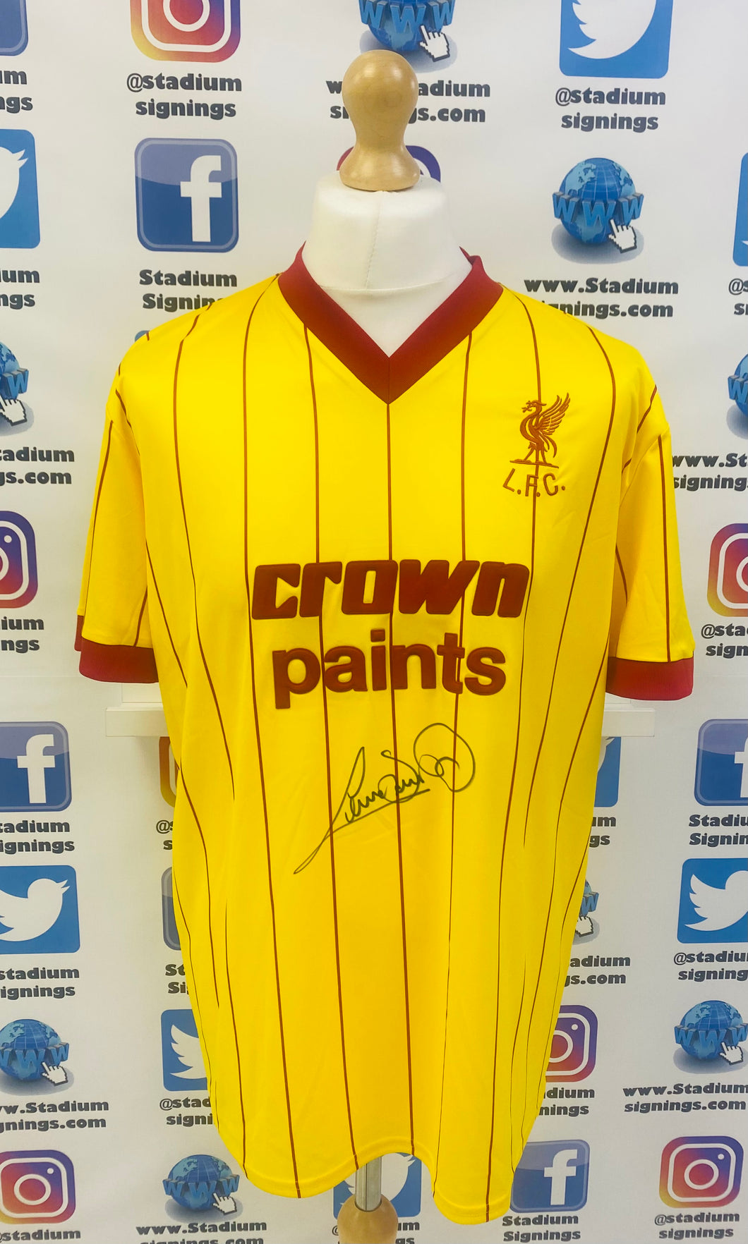 Graeme Souness signed Liverpool shirt