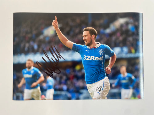 Nicky Clark signed 12x8” Rangers photo