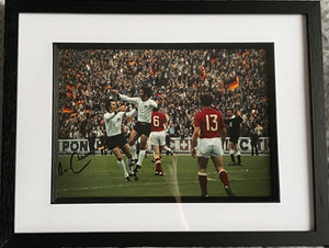 Franz Beckenbauer signed and framed 12x8” photo