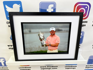 Graeme McDowell signed and framed 12x8” photo